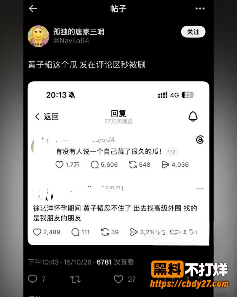 黄子韬孕期嫖娼视频再被翻出 9