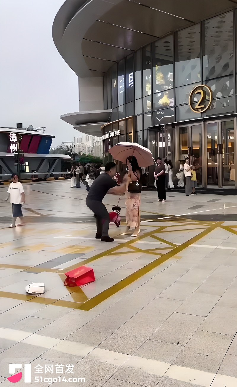 吾悦广场门口夫妻当街爆吵 3
