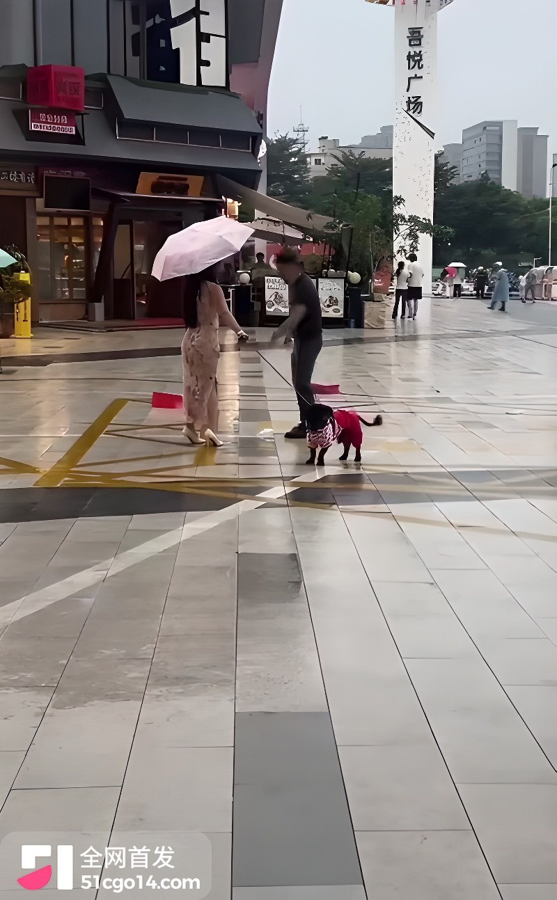 吾悦广场门口夫妻当街爆吵 5